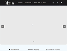 Tablet Screenshot of haloguitars.com